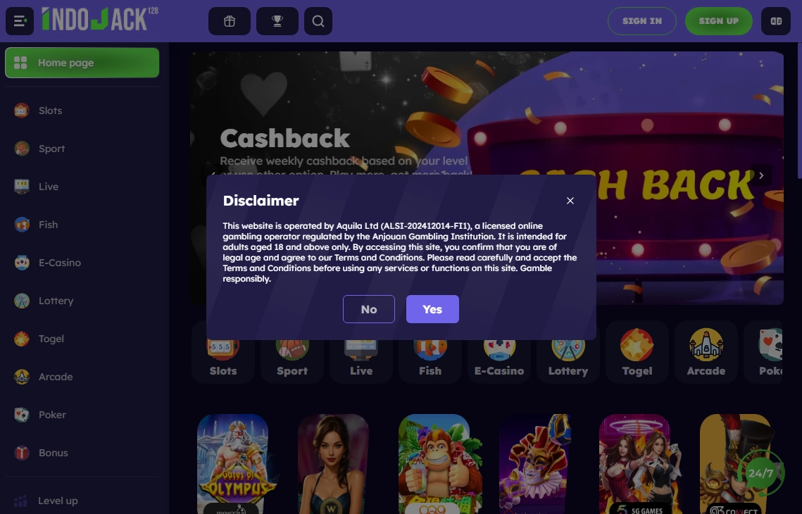IndoJack128 Casino
